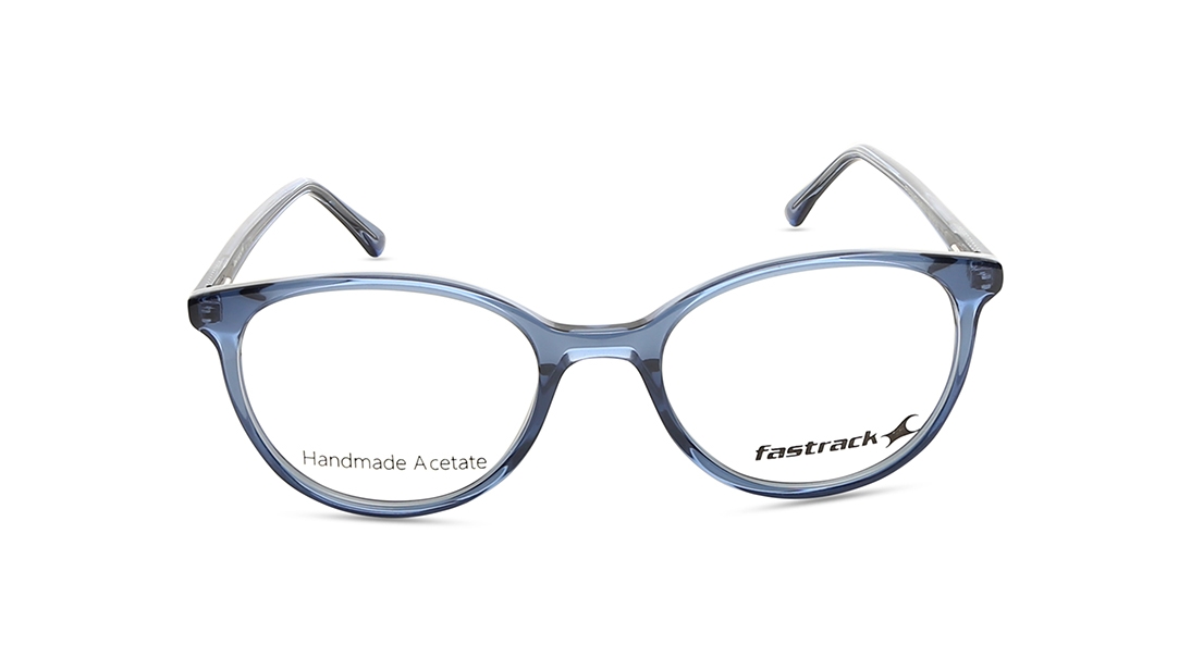 Image 1 of Blue Oval Eyeglasses for Women from Fastrack Available at Titan Eye+