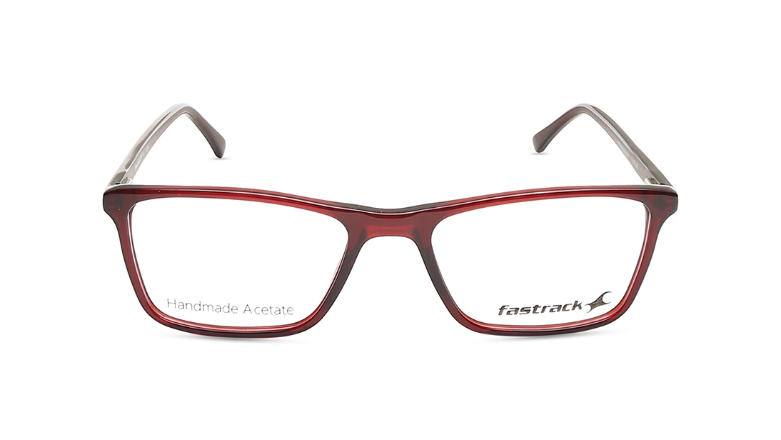 Image 1 of Red Rectangle Eyeglasses for Men and Women from Fastrack Available at Titan Eye+