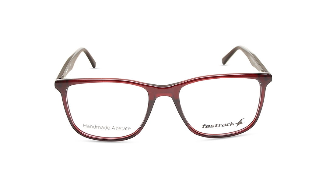 Image 1 of Maroon Square Eyeglasses for Men and Women from Fastrack Available at Titan Eye+