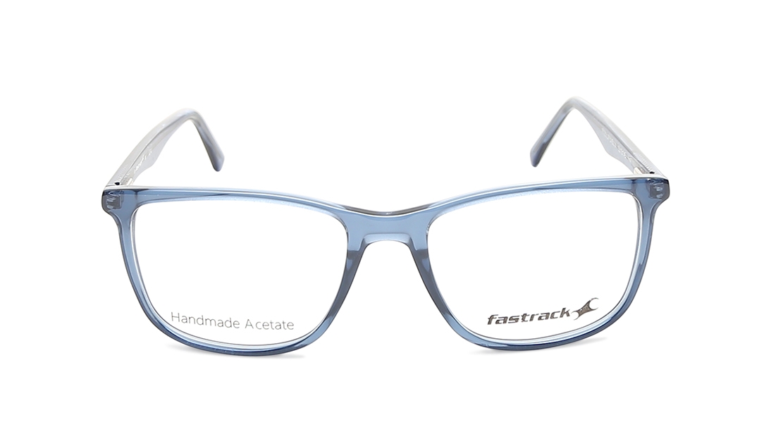 Image 1 of Blue Square Eyeglasses for Men and Women from Fastrack Available at Titan Eye+