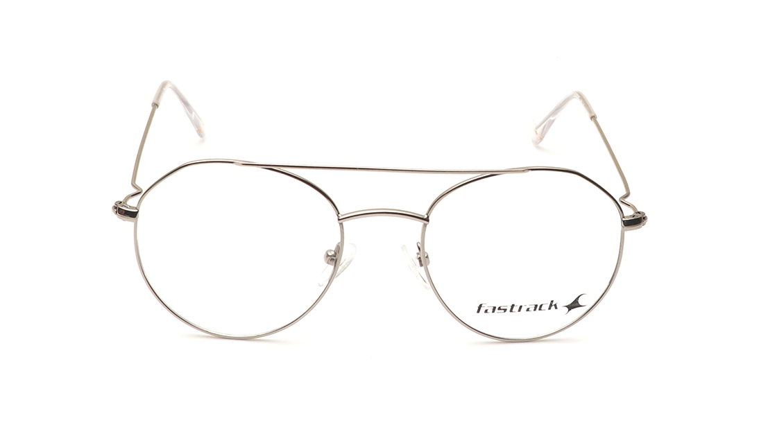 Image 1 of Silver Aviator Eyeglasses for Men from Fastrack Available at Titan Eye+