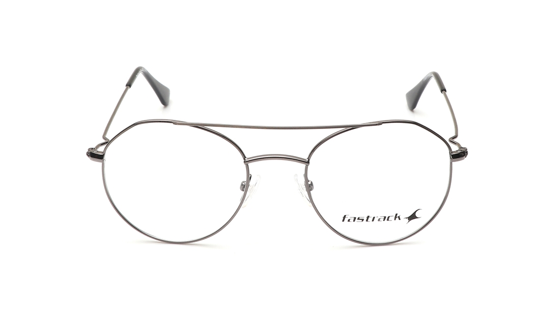 Image 1 of Gun Metal Aviator Eyeglasses for Men from Fastrack Available at Titan Eye+