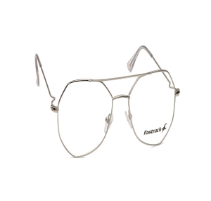 Image 2 of Silver Geometric Eyeglasses for Men from Fastrack Available at Titan Eye+