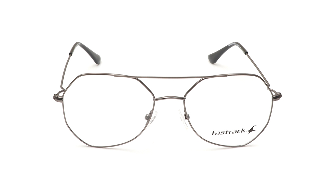 Image 1 of Gun Metal Geometric Eyeglasses for Men from Fastrack Available at Titan Eye+