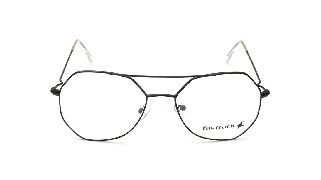 Image 1 of Black Geometric Eyeglasses for Men from Fastrack Available at Titan Eye+