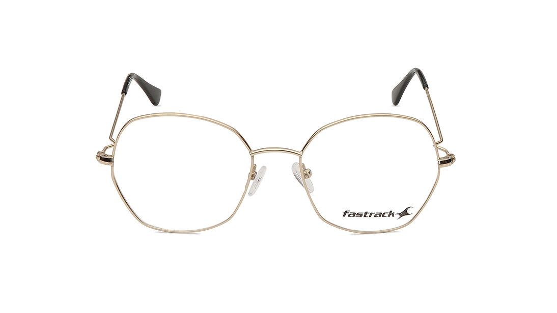Image 1 of Gold Round Eyeglasses for Women from Fastrack Available at Titan Eye+