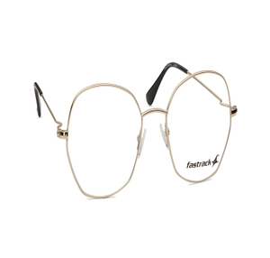 Image 2 of Gold Round Eyeglasses for Women from Fastrack Available at Titan Eye+