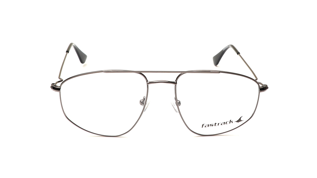 Image 1 of Gun Metal Aviator Eyeglasses for Men from Fastrack Available at Titan Eye+