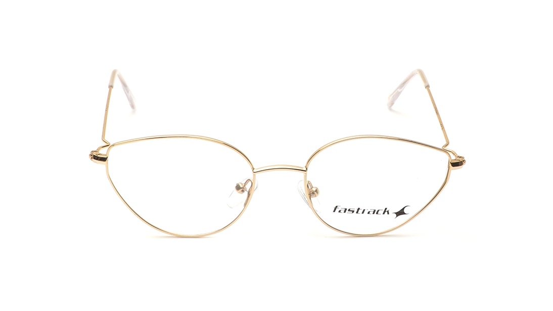 Image 1 of Gold CatEye Eyeglasses for Women from Fastrack Available at Titan Eye+