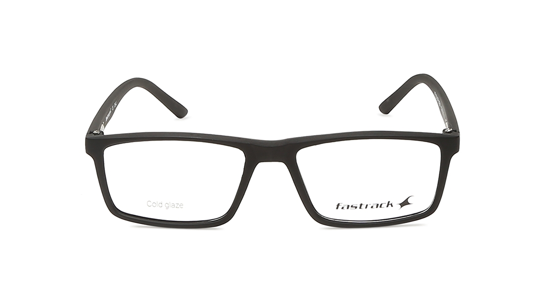 Image 1 of Black Rectangle Eyeglasses for Men and Women from Fastrack Available at Titan Eye+