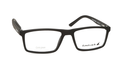 Image 2 of Black Rectangle Eyeglasses for Men and Women from Fastrack Available at Titan Eye+
