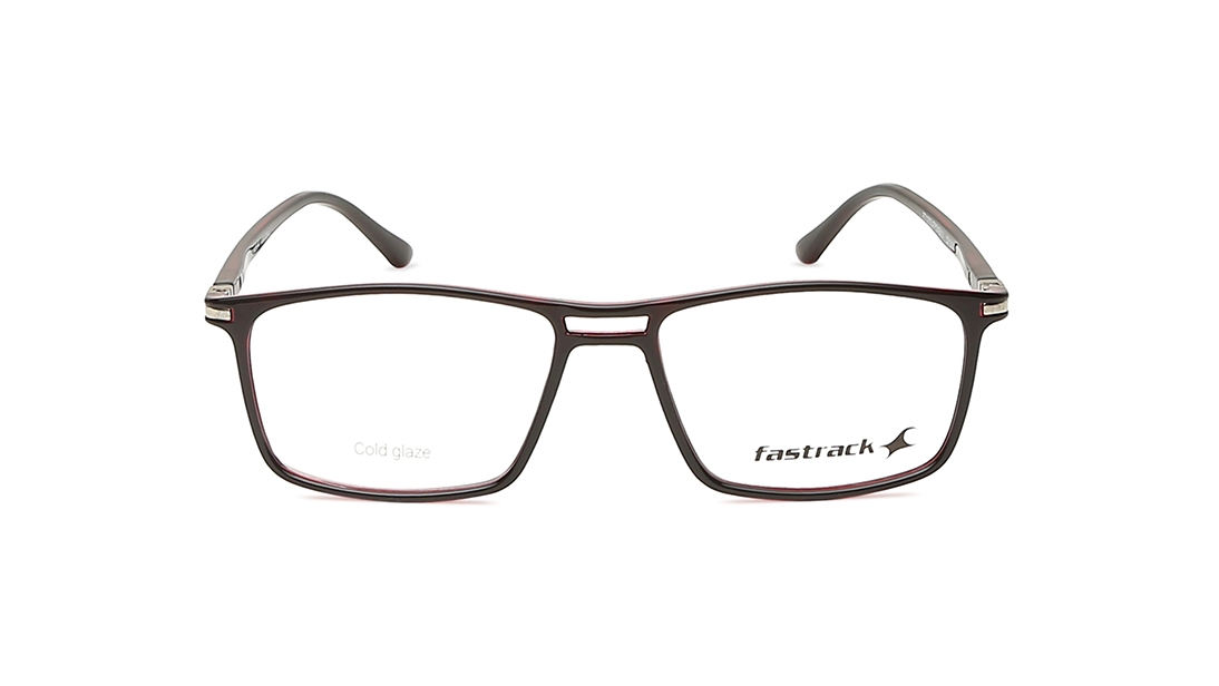 Image 1 of Maroon Rectangle Eyeglasses for Men and Women from Fastrack Available at Titan Eye+