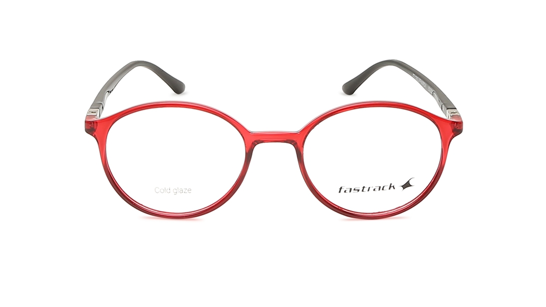 Image 1 of Red Round Eyeglasses for Men and Women from Fastrack Available at Titan Eye+