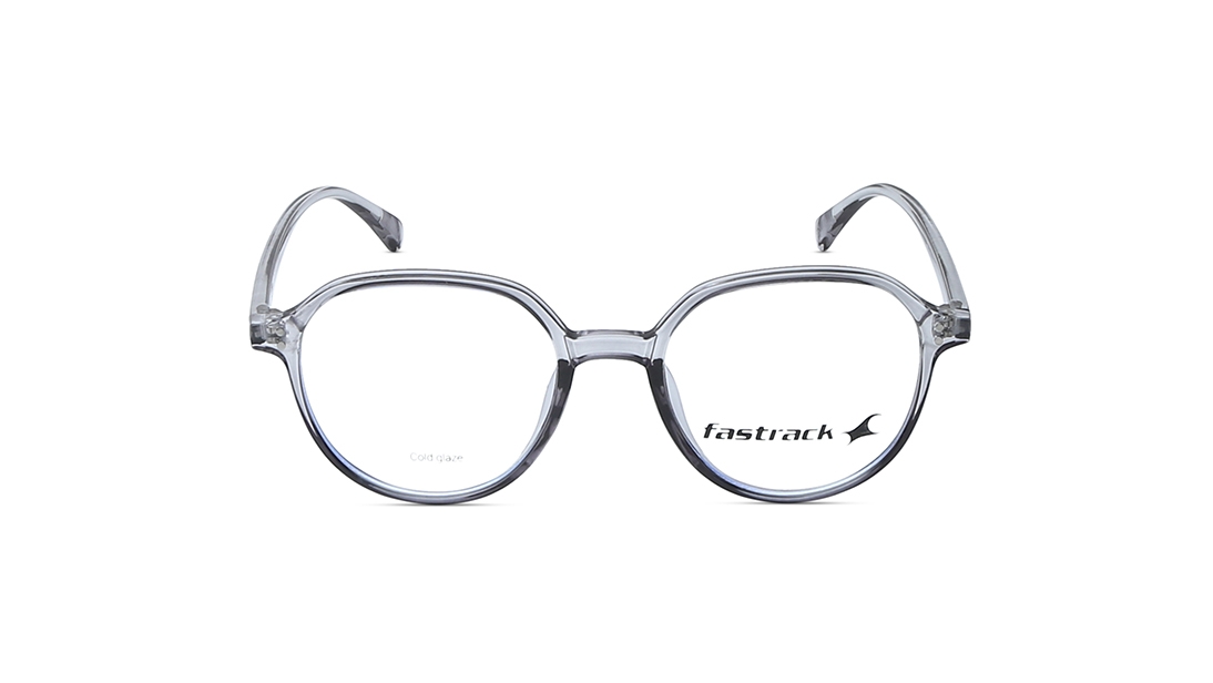 Image 1 of Grey Geometric Eyeglasses for Men and Women from Fastrack Available at Titan Eye+