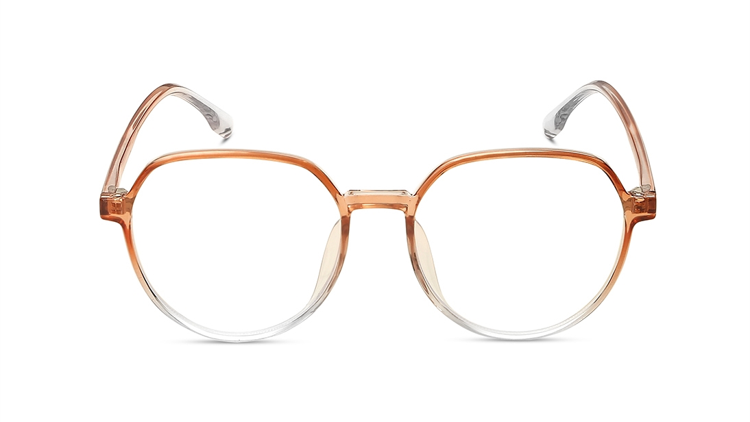 Image 1 of Orange Round Eyeglasses for Women from Fastrack Available at Titan Eye+