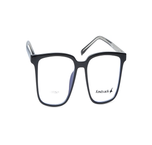 Image 2 of Black Square Eyeglasses for Men and Women from Fastrack Available at Titan Eye+