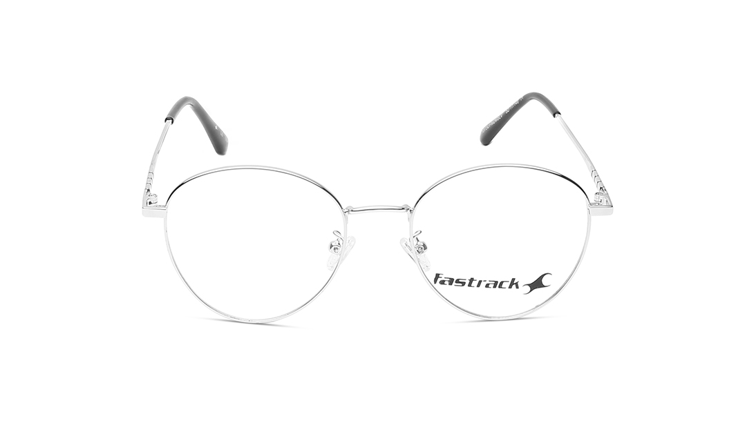 Image 1 of Silver Round Eyeglasses for Men and Women from Fastrack Available at Titan Eye+