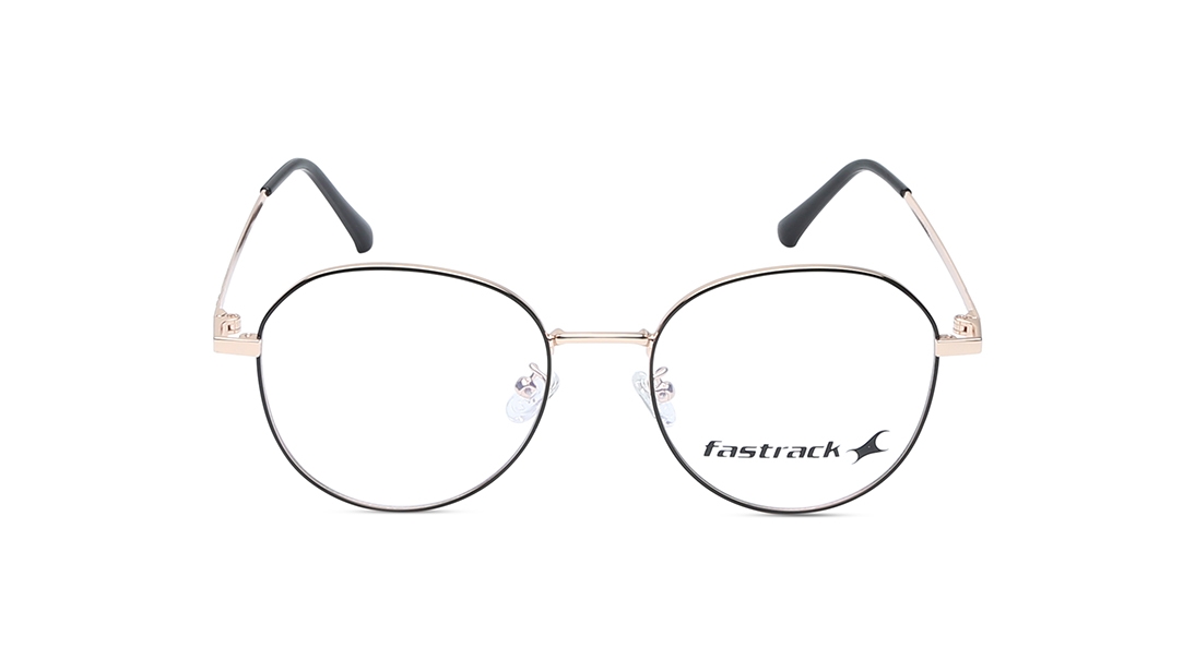 Image 1 of Black Oval Eyeglasses for Men and Women from Fastrack Available at Titan Eye+