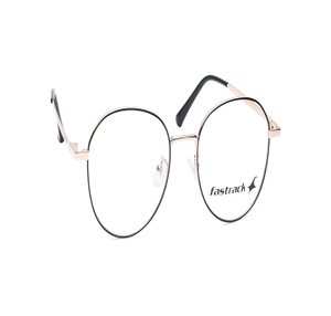 Image 2 of Black Oval Eyeglasses for Men and Women from Fastrack Available at Titan Eye+