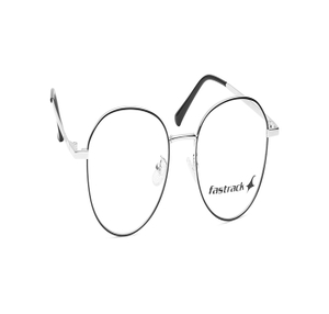 Image 2 of Black Oval Eyeglasses for Men and Women from Fastrack Available at Titan Eye+