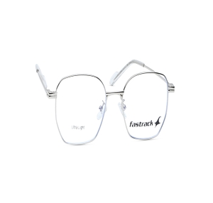 Image 2 of Silver Square Eyeglasses for Men and Women from Fastrack Available at Titan Eye+