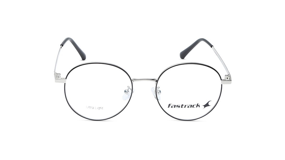 Image 1 of Silver Round Eyeglasses for Men and Women from Fastrack Available at Titan Eye+