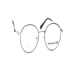 Image 2 of Silver Round Eyeglasses for Men and Women from Fastrack Available at Titan Eye+