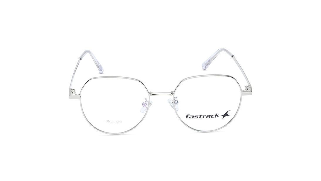 Image 1 of Silver Bugeye Eyeglasses for Men and Women from Fastrack Available at Titan Eye+