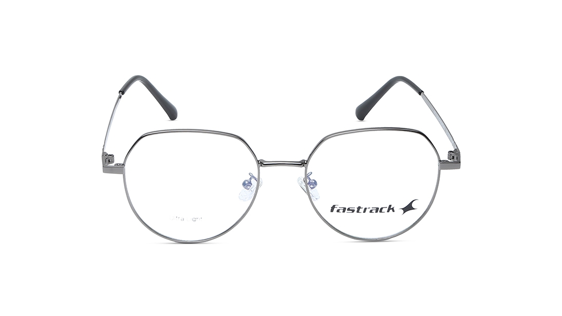 Image 1 of Silver Bugeye Eyeglasses for Men and Women from Fastrack Available at Titan Eye+