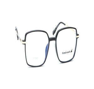 Image 2 of Black Square Eyeglasses for Men and Women from Fastrack Available at Titan Eye+