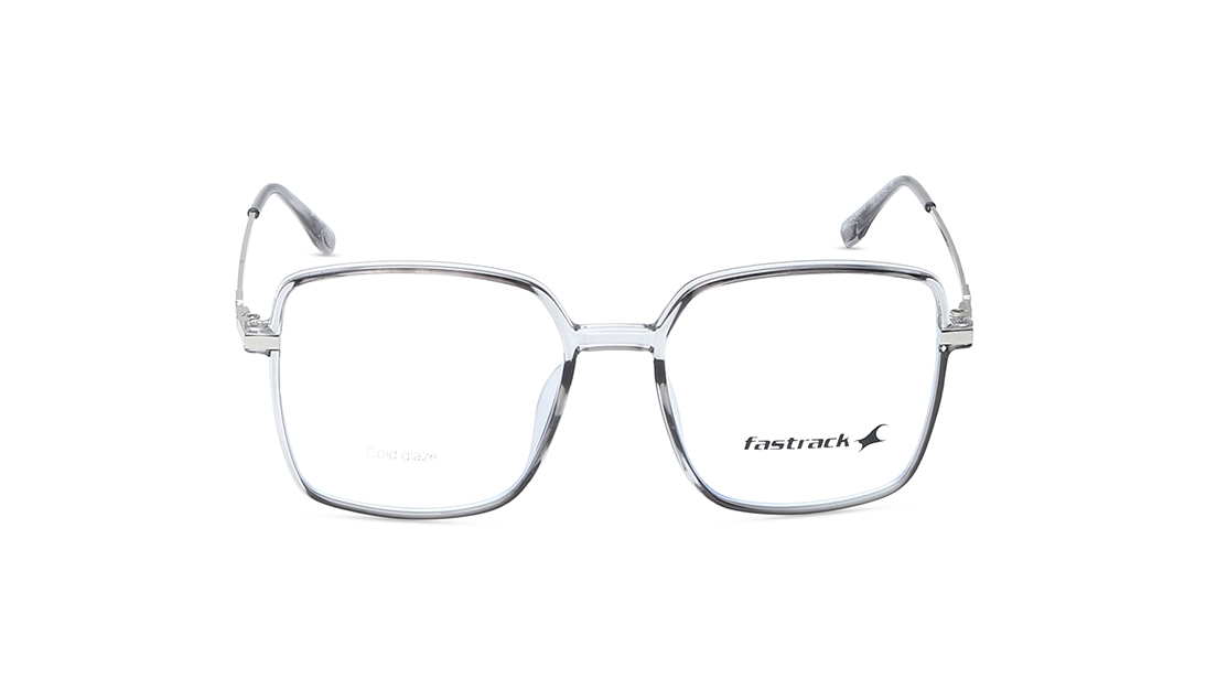 Image 1 of Grey Square Eyeglasses for Men and Women from Fastrack Available at Titan Eye+