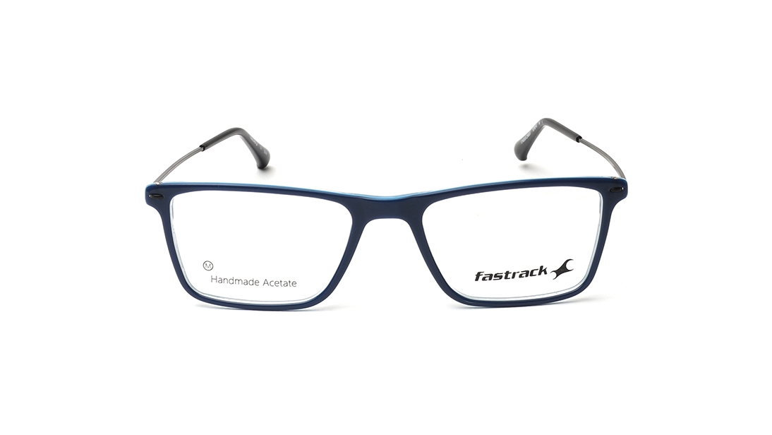 Image 1 of Blue Rectangle Eyeglasses for Men and Women from Fastrack Available at Titan Eye+