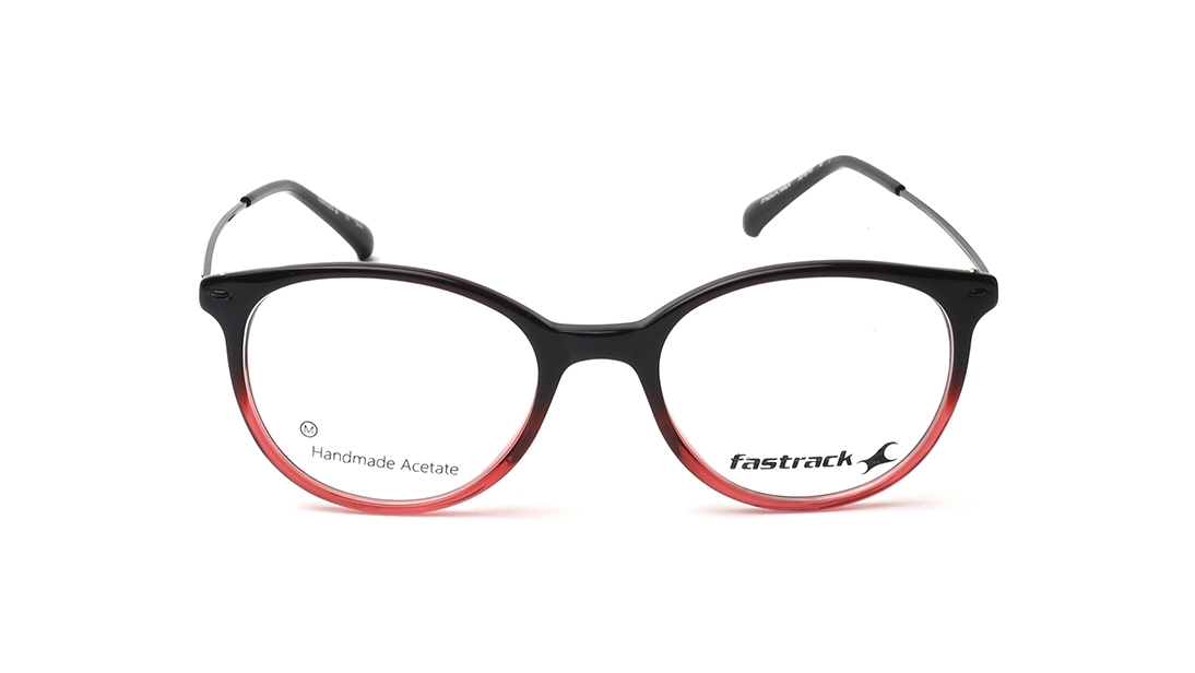 Image 1 of Black Oval Eyeglasses for Men and Women from Fastrack Available at Titan Eye+