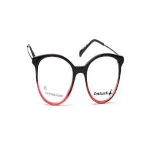 Image 2 of Black Oval Eyeglasses for Men and Women from Fastrack Available at Titan Eye+