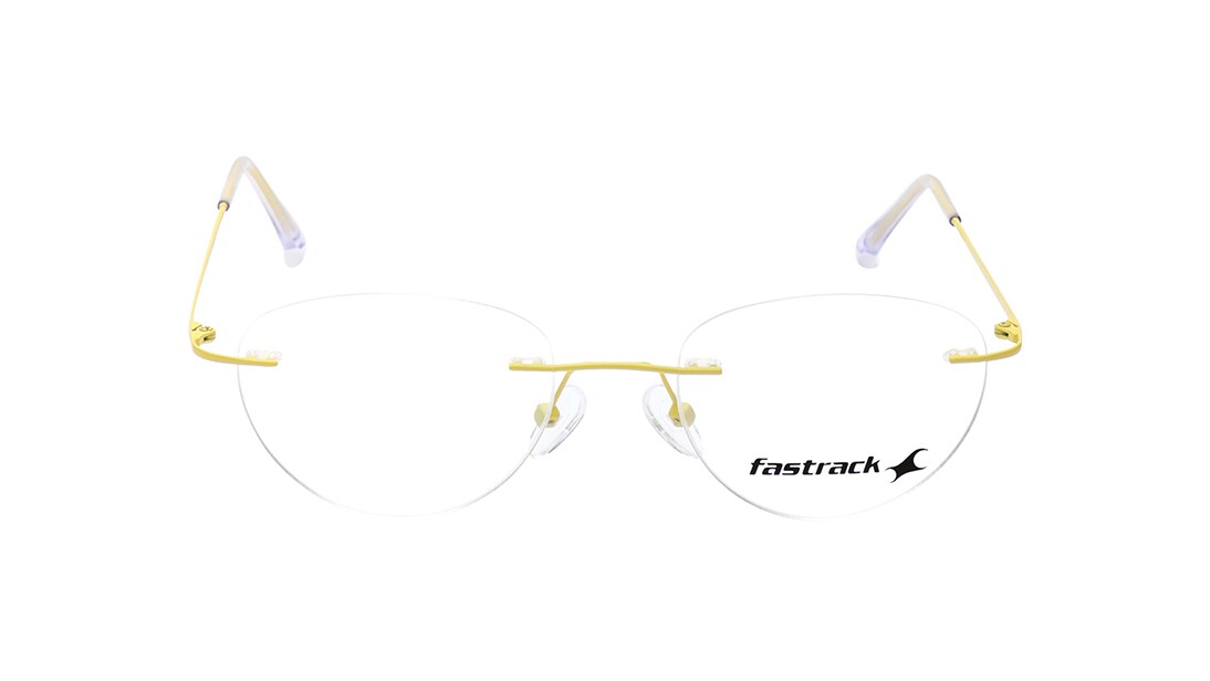 Image 1 of Yellow Oval Eyeglasses for Women from Fastrack Available at Titan Eye+