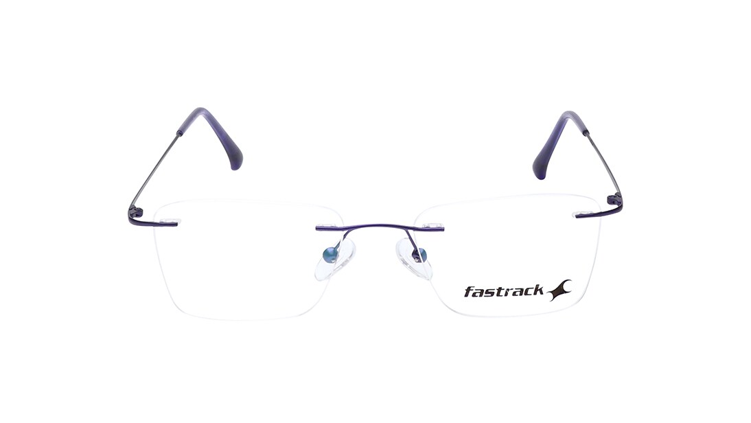 Image 1 of Blue Rectangle Eyeglasses for Men from Fastrack Available at Titan Eye+