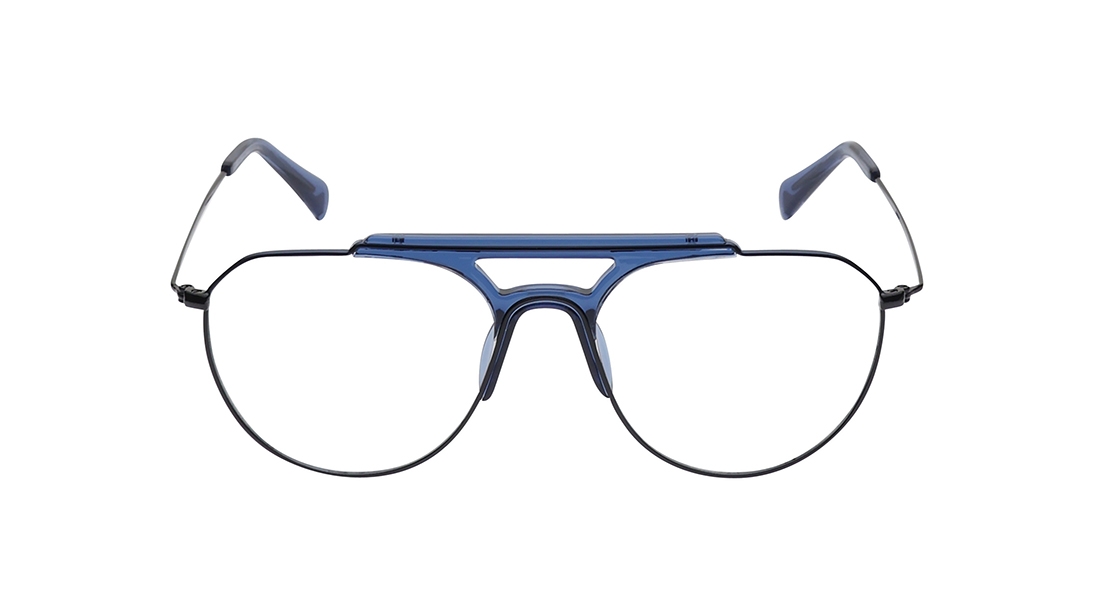 Image 1 of Blue Aviator Eyeglasses for Men from Fastrack Available at Titan Eye+
