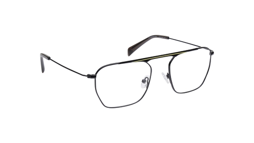 Image 2 of Black Navigator Eyeglasses for Men from Fastrack Available at Titan Eye+