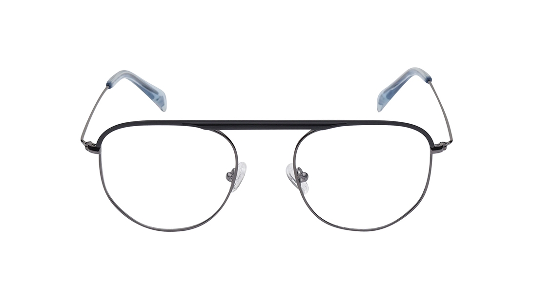 Image 1 of Black Aviator Eyeglasses for Men and Women from Fastrack Available at Titan Eye+