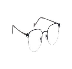 Image 2 of Black Oval Eyeglasses for Men and Women from Fastrack Available at Titan Eye+