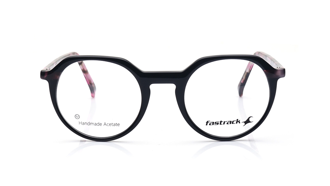 Image 1 of Black Round Eyeglasses for Men and Women from Fastrack Available at Titan Eye+