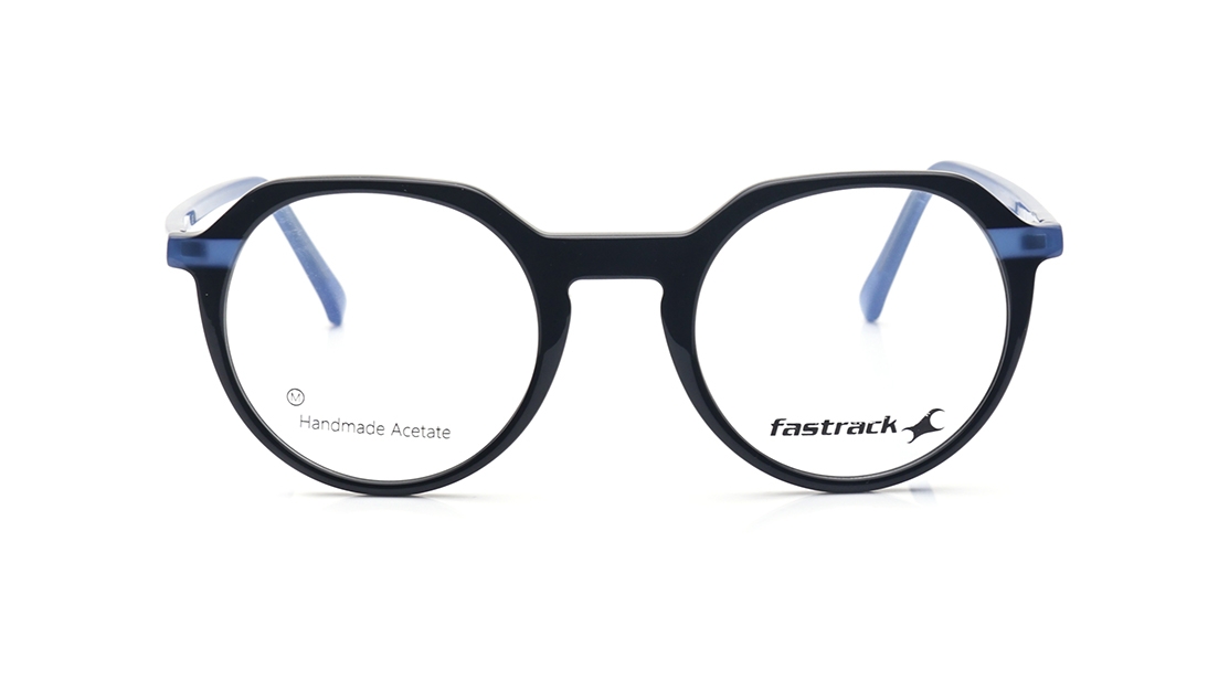 Image 1 of Black Round Eyeglasses for Men and Women from Fastrack Available at Titan Eye+