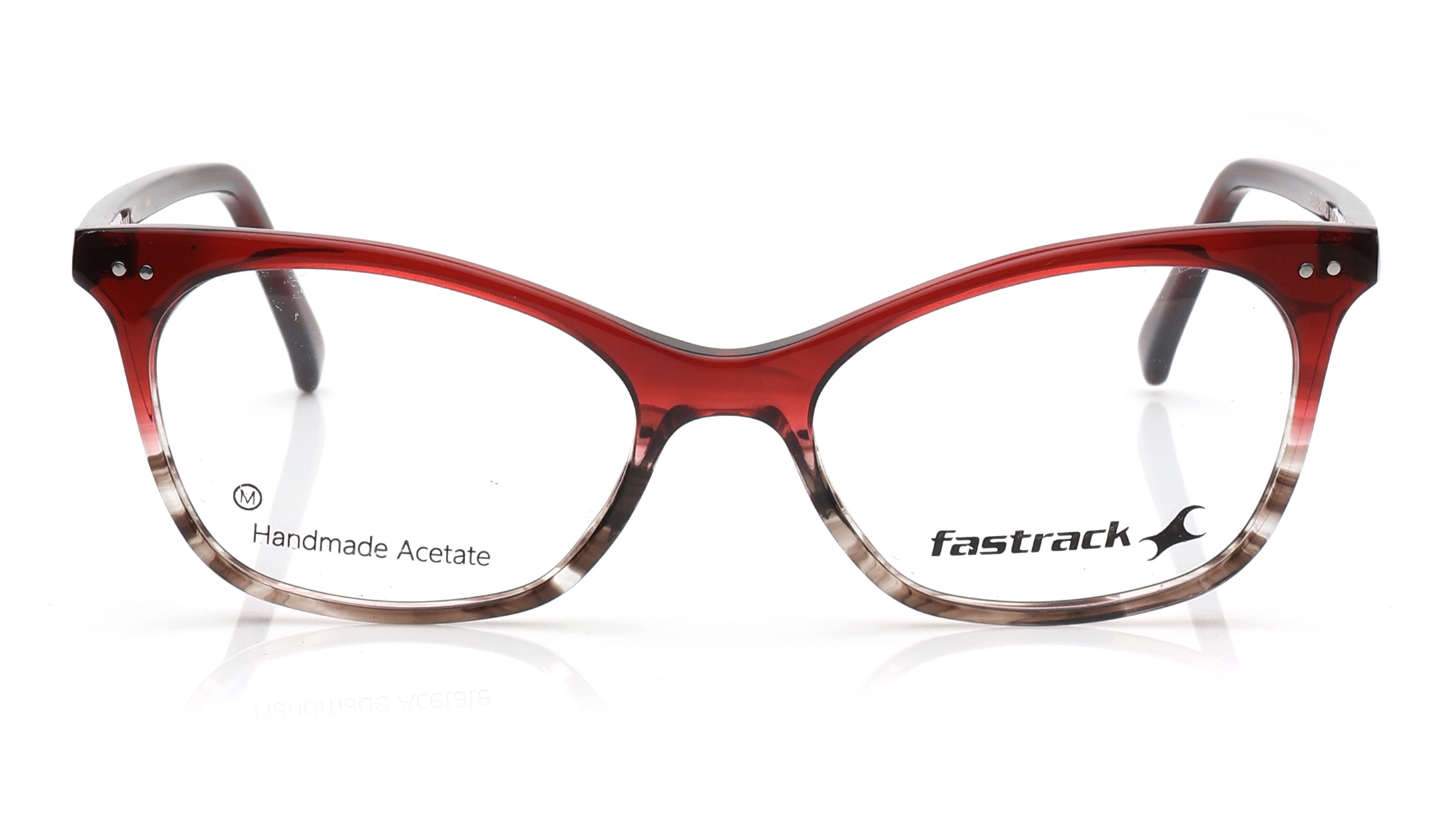 Image 1 of Red CatEye Eyeglasses for Women from Fastrack Available at Titan Eye+