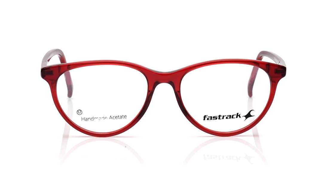 Image 1 of Red CatEye Eyeglasses for Women from Fastrack Available at Titan Eye+