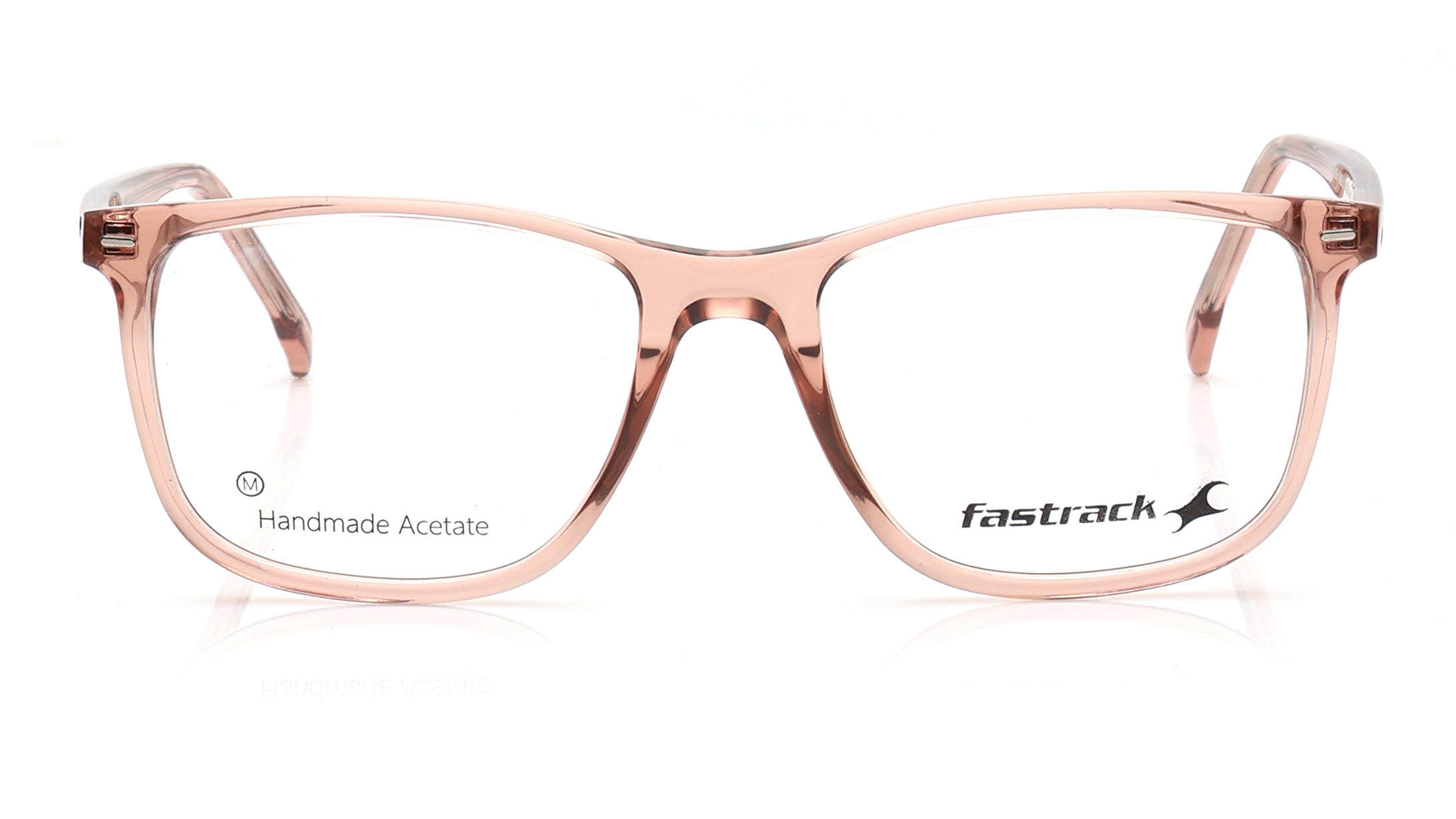 Image 1 of Peach Square Eyeglasses for Men from Fastrack Available at Titan Eye+