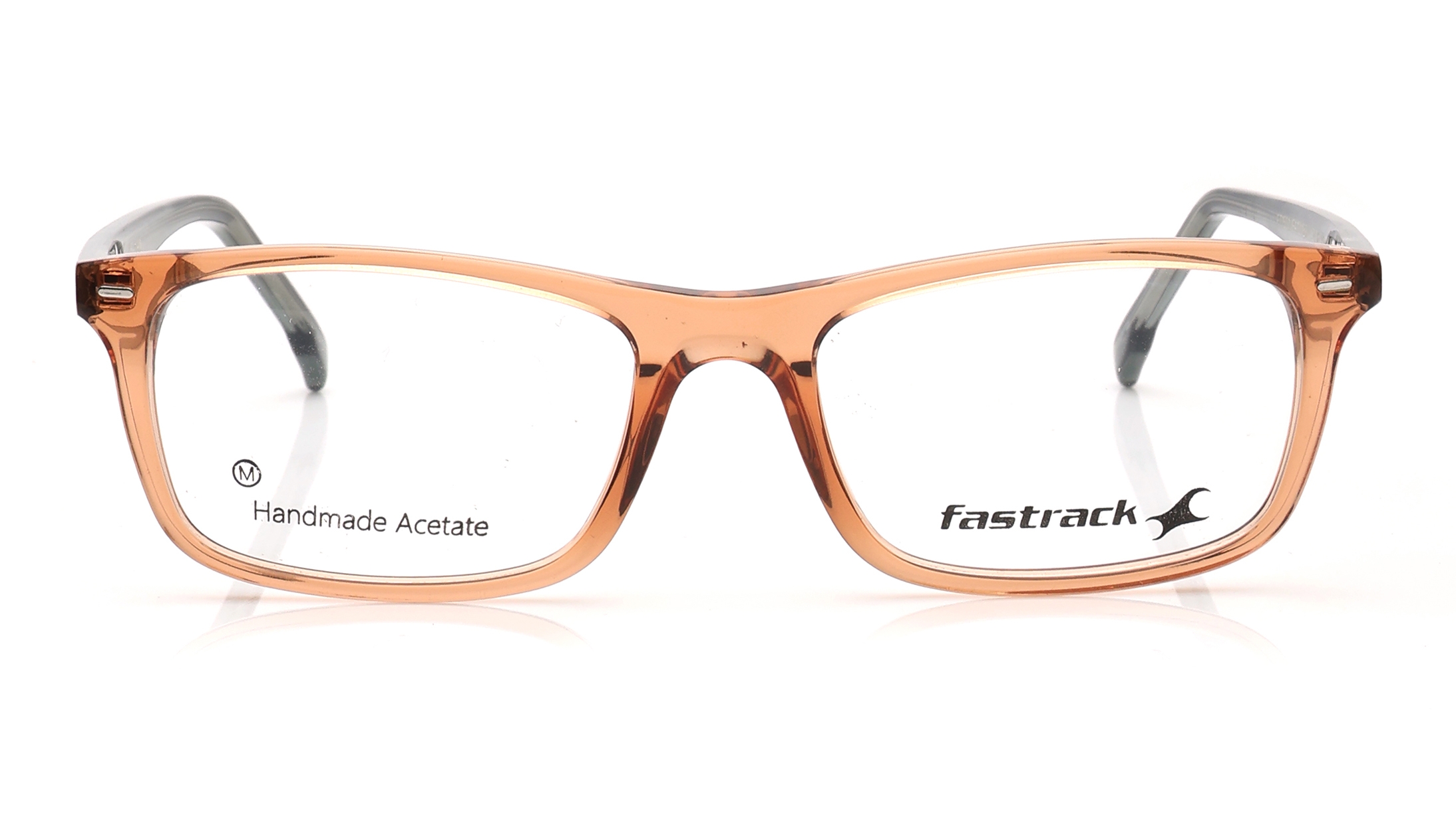 Image 1 of Peach Rectangle Eyeglasses for Men from Fastrack Available at Titan Eye+