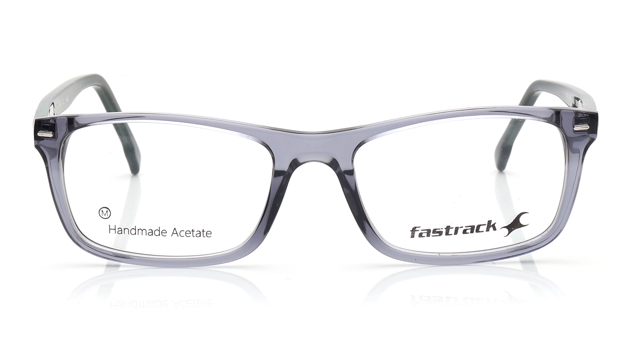 Image 1 of Grey Rectangle Eyeglasses for Men from Fastrack Available at Titan Eye+