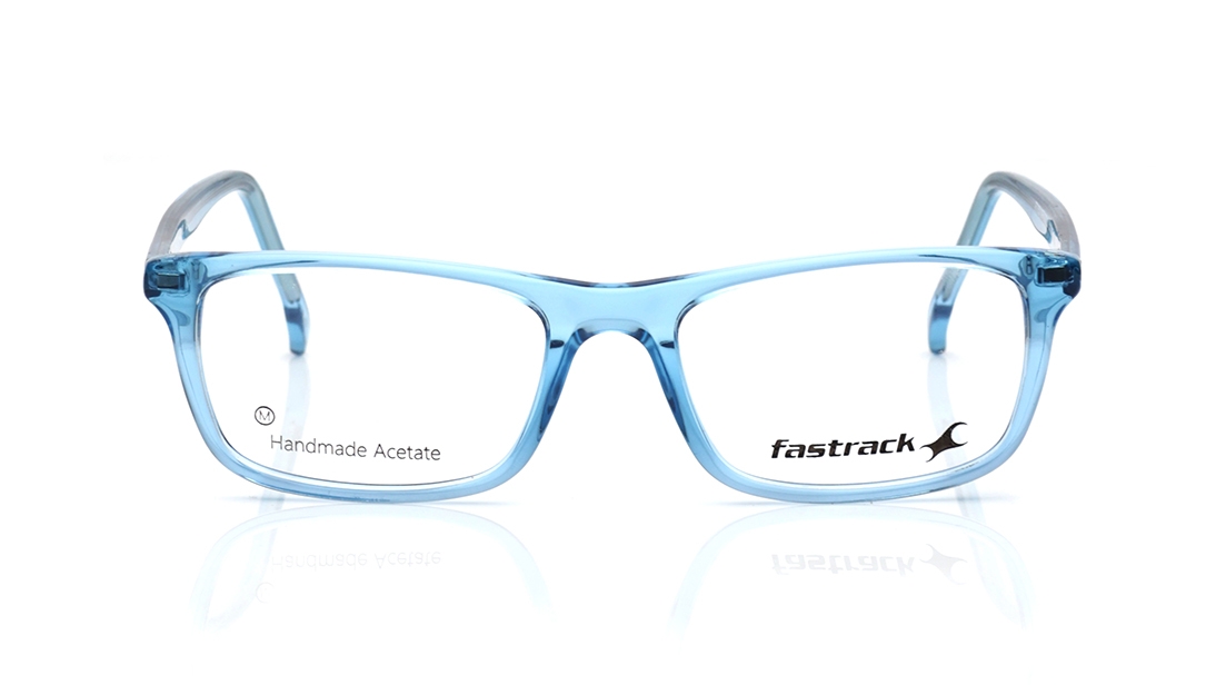 Image 1 of Blue Rectangle Eyeglasses for Men from Fastrack Available at Titan Eye+