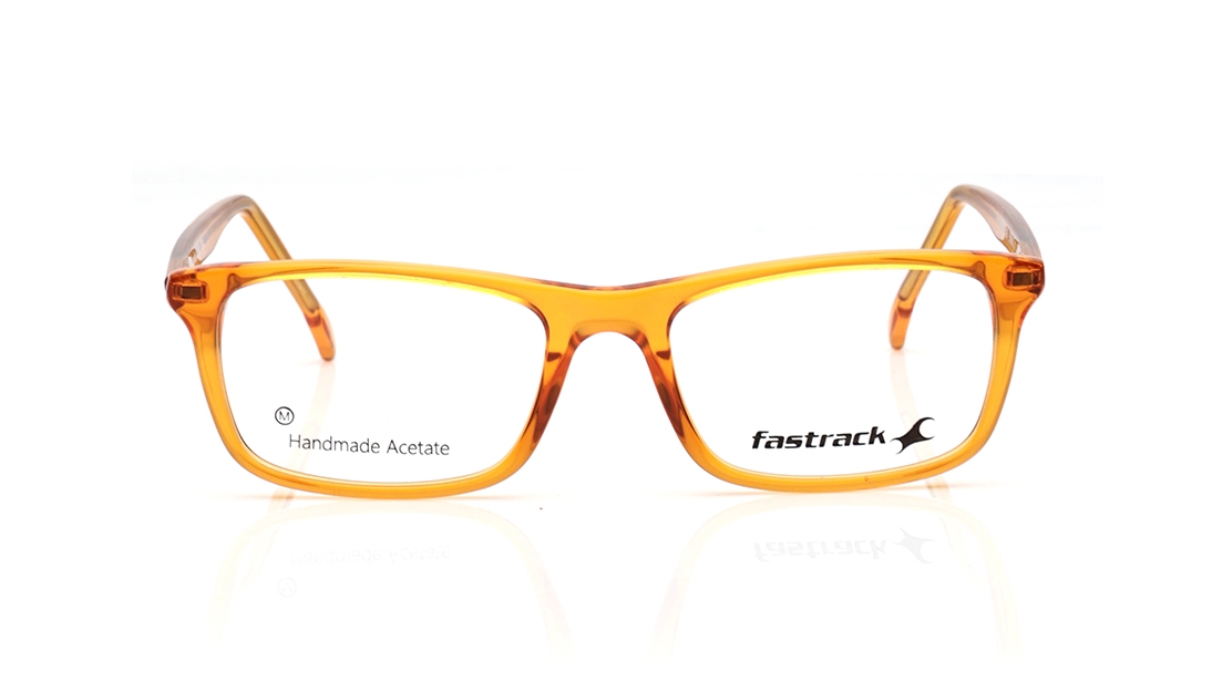 Image 1 of Orange Rectangle Eyeglasses for Men from Fastrack Available at Titan Eye+