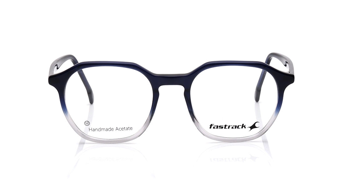 Image 1 of Blue Geometric Eyeglasses for Men from Fastrack Available at Titan Eye+
